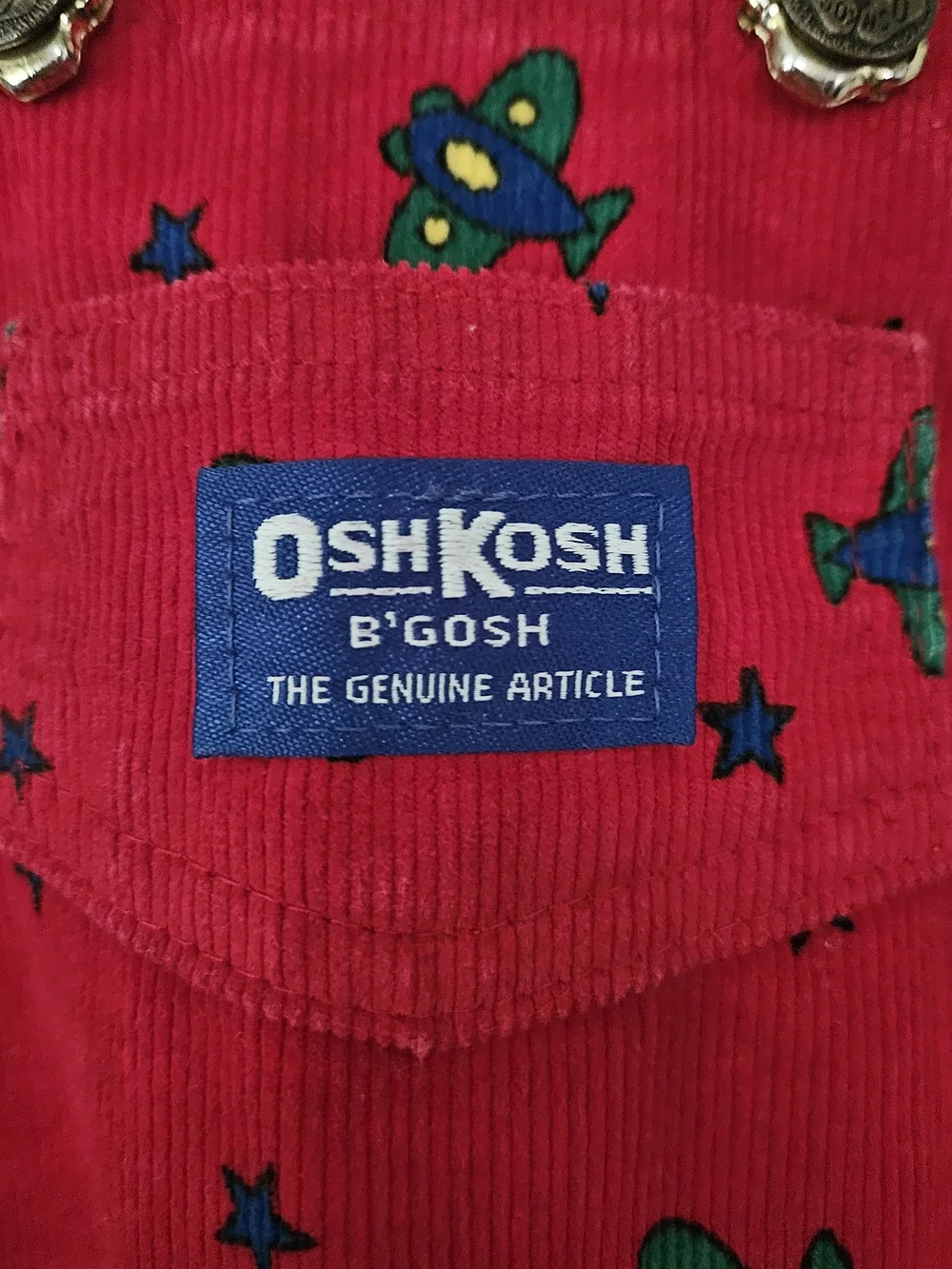 Vintage OshKosh B'gosh Red Kids Overalls